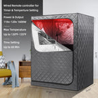 Full Body Portable Personal Infrared Saunas for Home, 2 Person Sauna Tent, at Home Sauna, Portable Infrared Sauna Two-Person Sauna Tent with 2 Foldable Chairs, Remote Control
