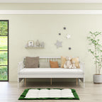 Wooden Full Size Daybed Frame with Guardrails