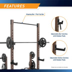 Industrial Inspired Heavy Duty Home Gym System for Bodybuilding and Strength Training Available for Full Cage, Squat Rack and Power Tower