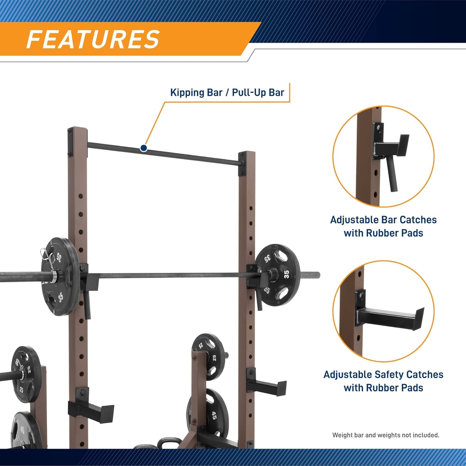 Industrial Inspired Heavy Duty Home Gym System for Bodybuilding and Strength Training Available for Full Cage, Squat Rack and Power Tower