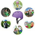 Kids Bike Helmet Toddler Ages 3-8 Years Old Boys Girls Children Adjustable Bicycle Helmet Purple