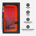 Portable Steam Sauna, Personal Steam Sauna Box, Indoor Steam Sauna for Home, with 4L 1600W Steamer, Remote Control, Folding Chair (Black, 47.24 * 35.43 * 62.7 Inch)