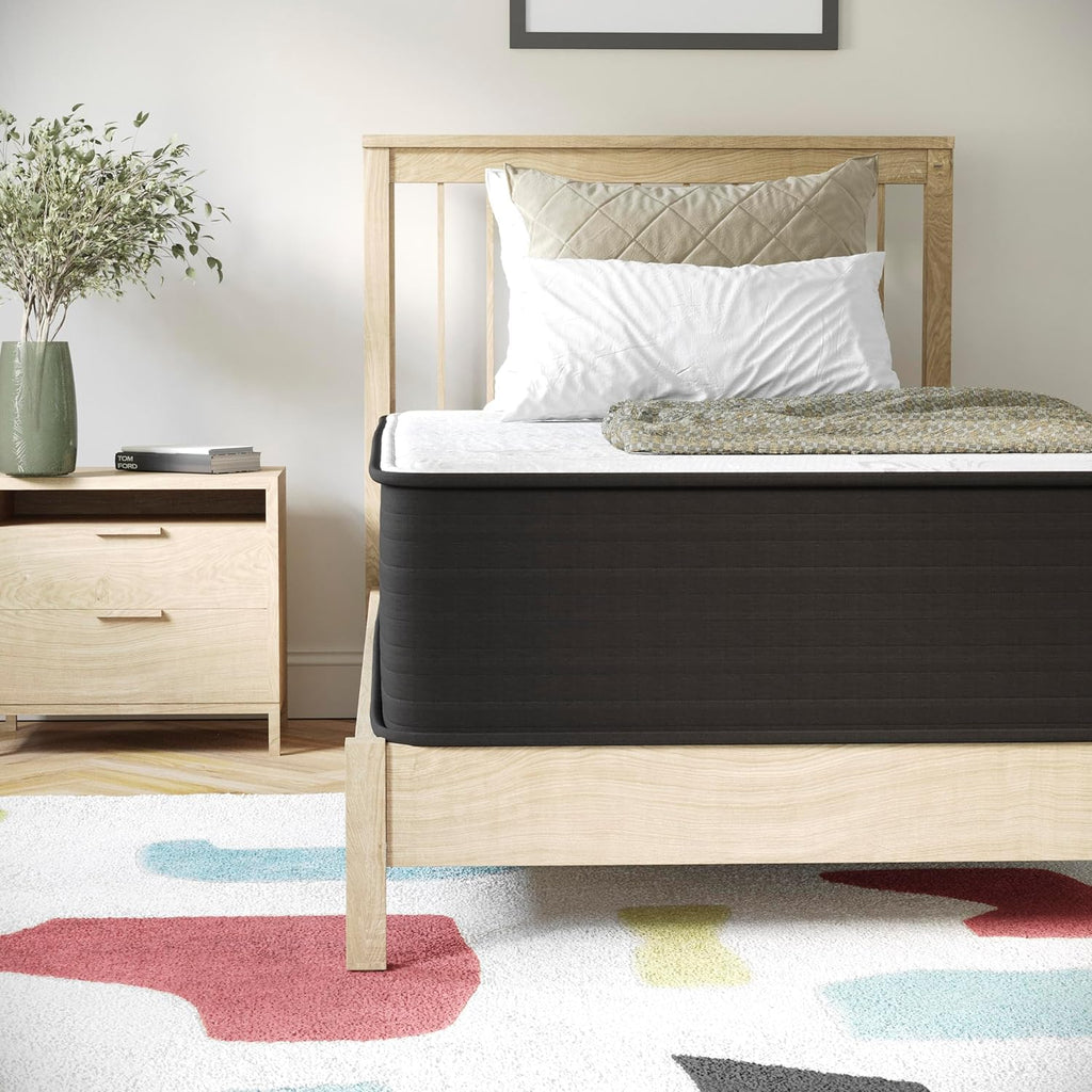 Dream 12 Inch Hybrid Mattress, Twin Size High Density Foam and Innerspring Mattress in a Box, Certipur-Us Certified Foam