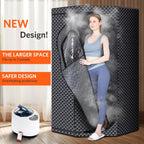 Portable Sauna for Home, Portable Steam Tent for Home Detox and Relaxation, Includes 3L Steamer, Remote Controller, Folding Chair, Adjustable Timer 1-60 Min, Large Size