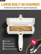 Pet Hair Removal Tool: Reusable Lint Roller for Pet Hair - Portable Pet Hair Remover - Dog and Cat Hair Remover for Couch, Bedding, Car, Rugs & Furniture, Eco-Friendly, for Multi-Pet Homes
