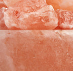 Himalayan Salt Lamp Bowl with Natural Crystal Chunks, Dimmer Cord and Classic Wood Base Premium Quality Authentic from Pakistan