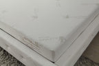 ALOE Infused Memory Foam Mattress in a Box, Roll-Compressed, 3-Layer Extra Firm Comfort and Support, Stretch Knit Fabric Cover, Deluxe Queen, White