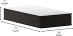 Dream 12 Inch Hybrid Mattress, Twin Size High Density Foam and Innerspring Mattress in a Box, Certipur-Us Certified Foam