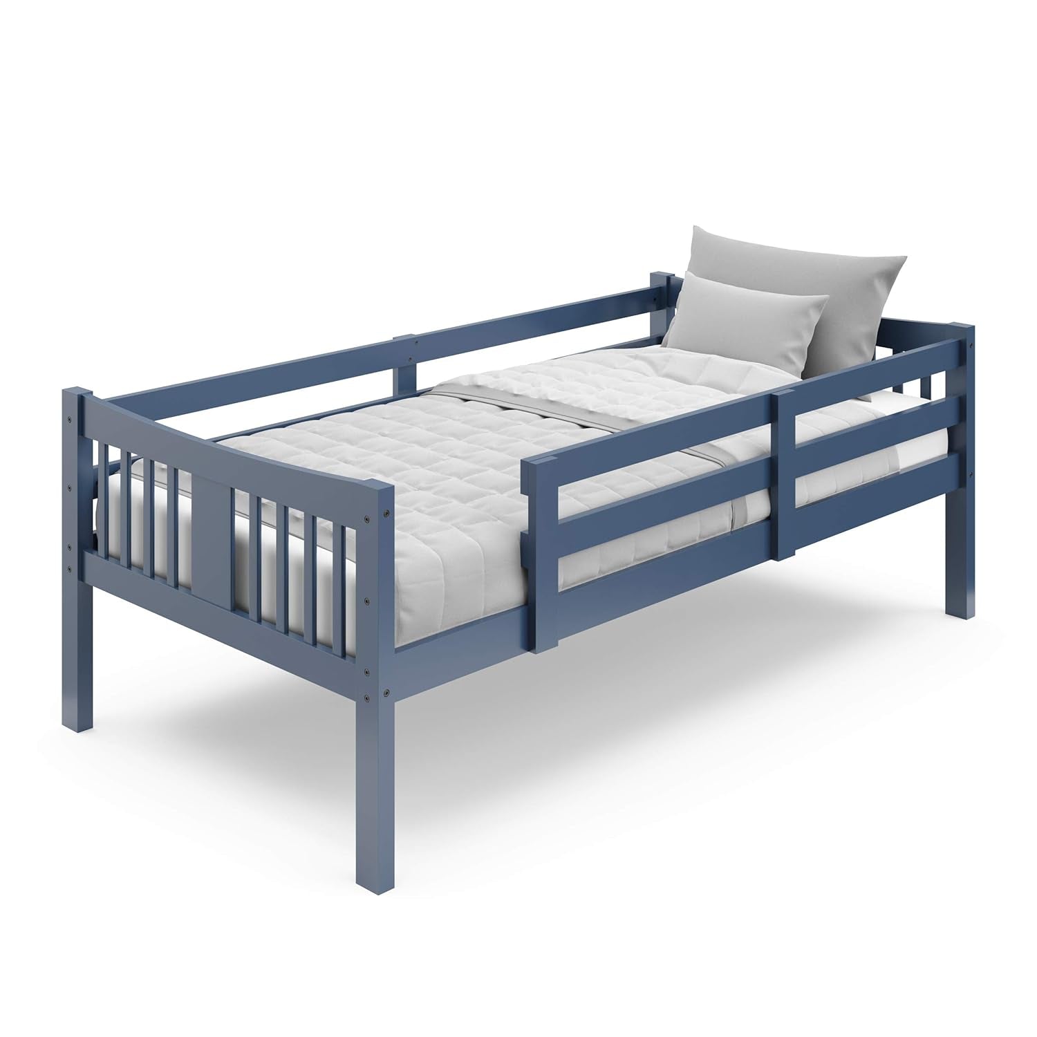 Caribou Bunk Bed Twin over Twin Bunk Bed (Navy) - GREENGUARD Gold Certified, Twin Bunk Beds for Kids, Converts to 2 Individual Twin Beds, Bunk Beds for Kids