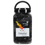 0.50" Black Reflective Fire Glass, 10 Lb