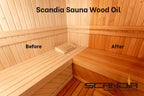 All Natural Sauna Wood Oil for Restoring and Protecting Saunas | Interior and Exterior Application | Cedar Scent | 1 Gallon Size