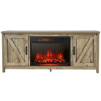 59'' Fireplace TV Stand W/ 25'' 1350W Electric Fireplace Heater