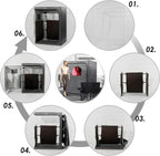 Full Body Portable Personal Infrared Saunas for Home, 2 Person Sauna Tent, at Home Sauna, Portable Infrared Sauna Two-Person Sauna Tent with 2 Foldable Chairs, Remote Control