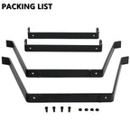 Outdoor Firewood Rack Wood Storage Log Rack Carrier Metal Holder Black 20 Inch