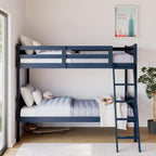 Caribou Bunk Bed Twin over Twin Bunk Bed (Navy) - GREENGUARD Gold Certified, Twin Bunk Beds for Kids, Converts to 2 Individual Twin Beds, Bunk Beds for Kids