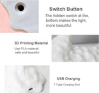 Fire Dragon Lamp Light, 3D Printed Night Light LED Moon Light Gift for Boys and Girls Bedroom Kids Room with USB Rechargeable (Fire Dragon)