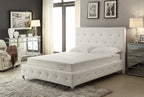 ALOE Infused Memory Foam Mattress in a Box, Roll-Compressed, 3-Layer Extra Firm Comfort and Support, Stretch Knit Fabric Cover, Deluxe Queen, White