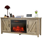 59'' Fireplace TV Stand W/ 25'' 1350W Electric Fireplace Heater