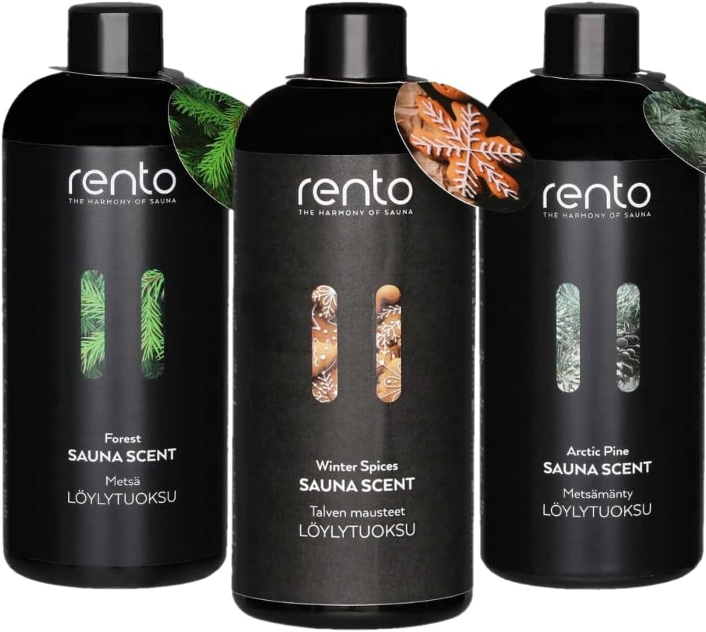 Sauna Scent 400 Ml (13.52 Fl. Oz.), Scented Essential Oil, Made in Finland (Set 3IN1)