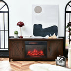 59'' Fireplace TV Stand W/ 25'' 1350W Electric Fireplace Heater