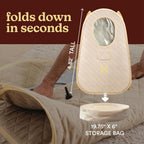 Portable Sauna – Collapsible Personal Steam Sauna for Stress Relief & Muscle Relaxation, Fast 1-Min Setup, Heats to 115°F, up to 60 Min Session, Compact Foldable Design