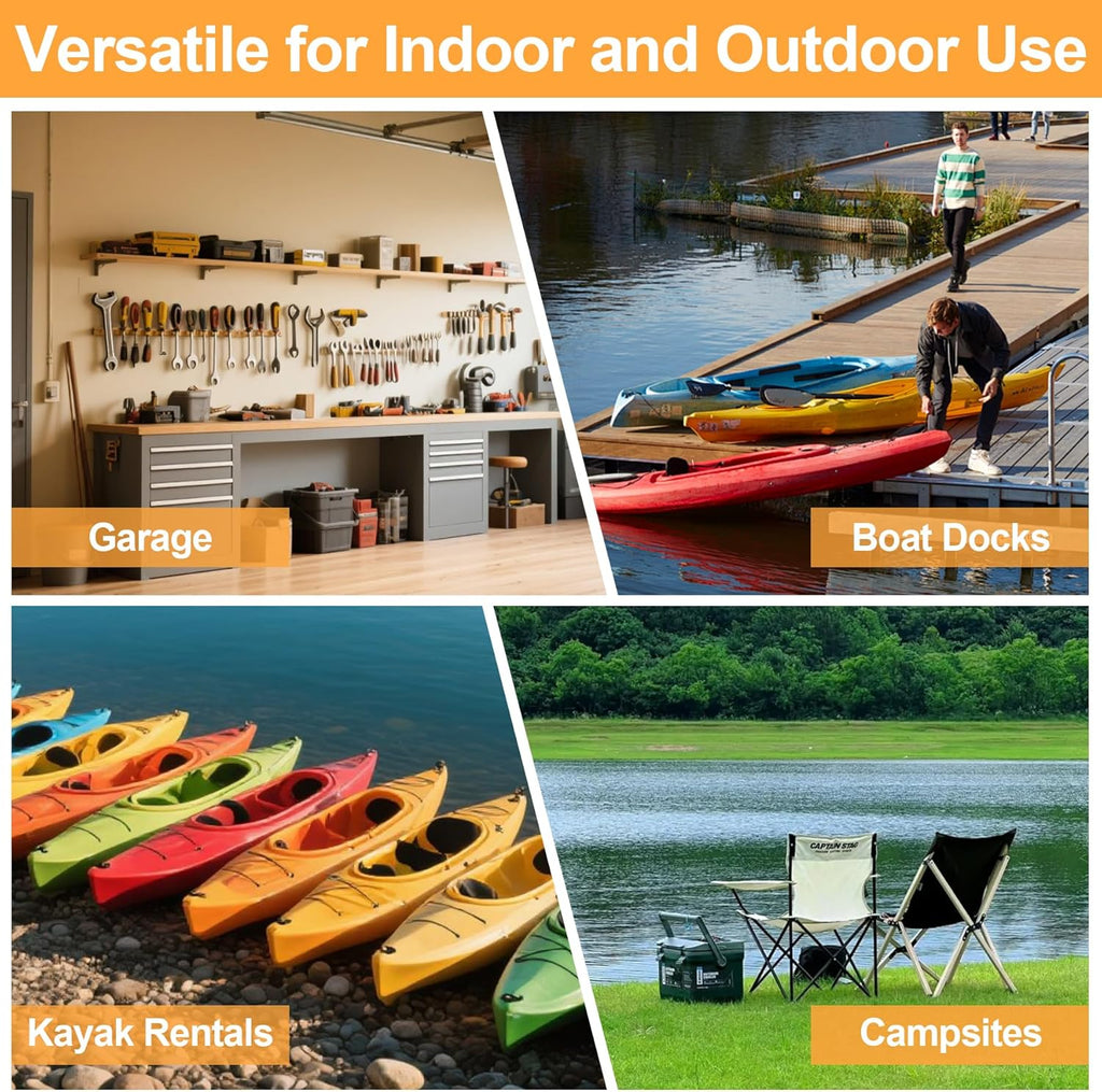 Kayak Storage Rack, Adjustable Kayak SUP Stand, Weatherproof and Heavy Duty Surfboard Storage Rack, Hold up Kayaks, Sups, Paddleboards, Canoes