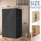 Outdoor Sauna Cover 420D Heavy-Duty Waterproof Durable Protector, Fits 48"X45"X74" U/V & Weather-Resistant for Year-Round Protection