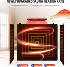 Full Body Portable Personal Infrared Saunas for Home, 2 Person Sauna Tent, at Home Sauna, Portable Infrared Sauna Two-Person Sauna Tent with 2 Foldable Chairs, Remote Control