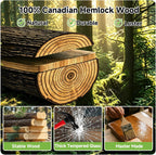 Infrared Sauna with 660 & 850Nm Red Light Therapy, Full Spectrum Sauna with 7 Heater, 1290W 120V, Fast Heat-Up, 1 Person Canadian Hemlock Wood Dry Sauna for Indoor, Home Gym, 31.5*30.3*67"