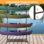 Kayak Storage Rack, Adjustable Kayak SUP Stand, Weatherproof and Heavy Duty Surfboard Storage Rack, Hold up Kayaks, Sups, Paddleboards, Canoes