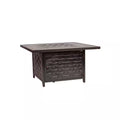 Armstrong 42 In. X 24 In. Square Cast Aluminum LPG Fire Pit Table in Antique Bronze