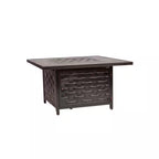 Armstrong 42 In. X 24 In. Square Cast Aluminum LPG Fire Pit Table in Antique Bronze
