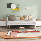 Wooden Full Size Daybed Frame with Guardrails