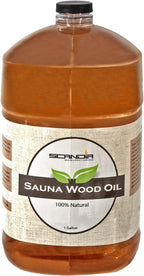 All Natural Sauna Wood Oil for Restoring and Protecting Saunas | Interior and Exterior Application | Cedar Scent | 1 Gallon Size