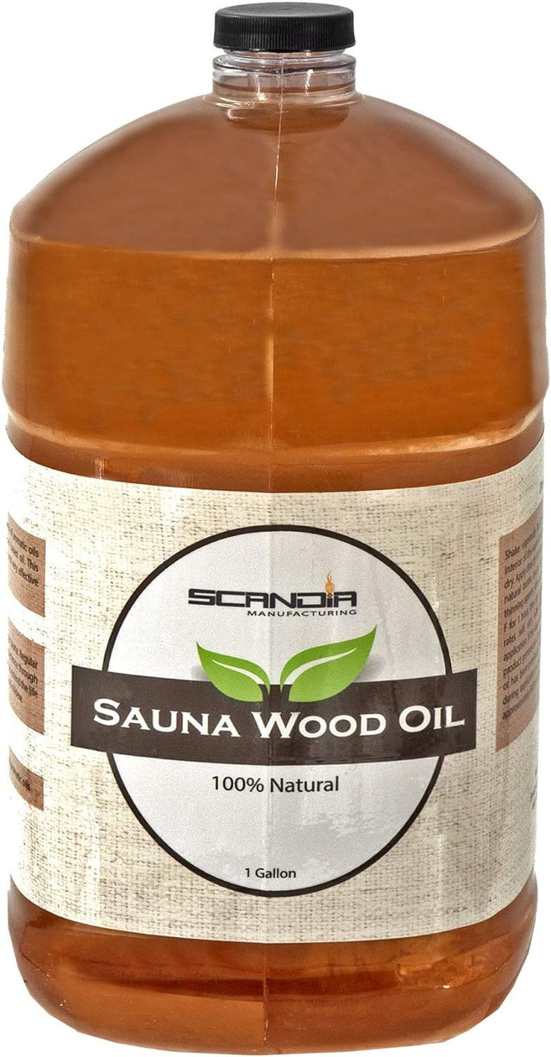 All Natural Sauna Wood Oil for Restoring and Protecting Saunas | Interior and Exterior Application | Cedar Scent | 1 Gallon Size