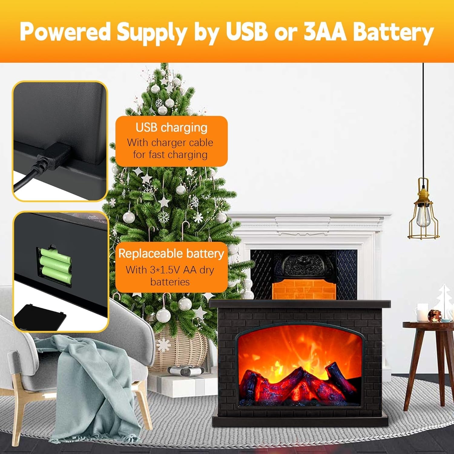 Fireplace Lanterns Decorative,Sma