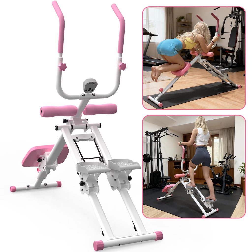 【】2 in 1 Stair Stepper & Ab Workout Machine - Multi-Function Trainer-Upgrade High-Efficiency Stairmaster & Ab Trainer Machine Full-Body Exercise Equipment for Home Gym Exercise